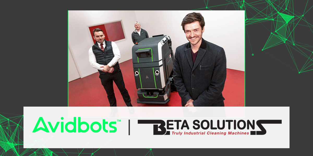 Leading industrial floor cleaning machine supplier Beta Solutions brings Avidbots™ autonomous floor scrubbing robots to the UK