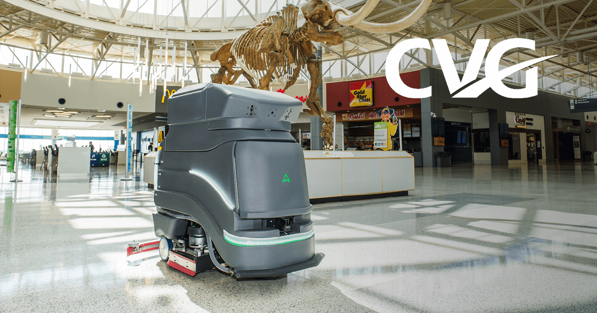 CVG Airport embraces smart robotic floor scrubbers to manage growth