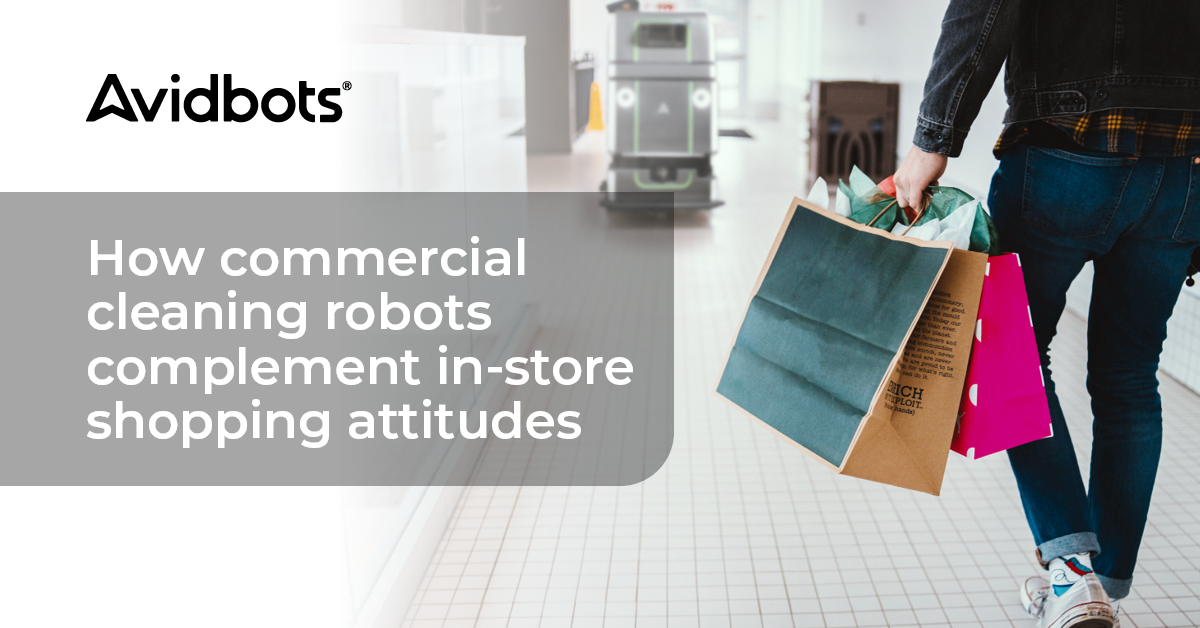 How commercial cleaning robots complement in-person shopping attitudes